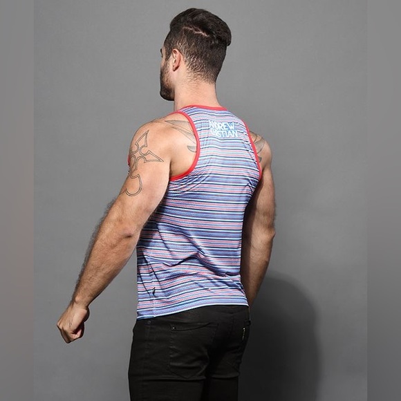 Stripe Mesh Tank - Picture 7 of 7
